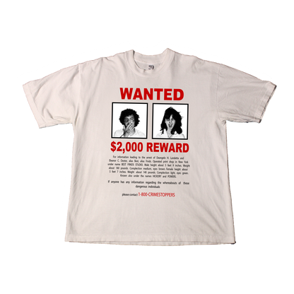 "Wanted" White T-Shirt (Preorder)